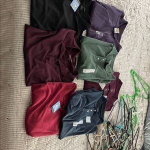 croft & barrow Men’s Polo Shirts - Black, Purple, Burgundy, Green, Red, Navy
